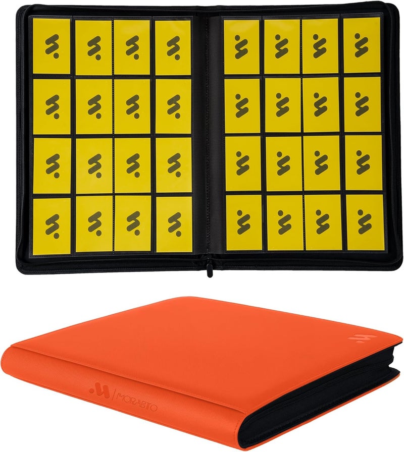 MORABTO 16-Pocket Card Trading Binder,1000+ Pockets Card Album Side Loading Card Folder for TCG,Sports Cards & Other Standard Size Trading Cards - Image 1
